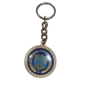 Federal Alcohol Tobacco And Firearms Metal Vintage Keychain
